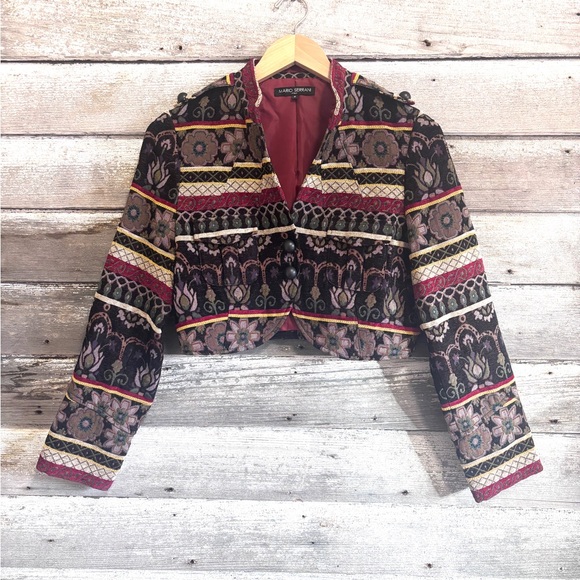 Mario Serrani crop jacket, size 8 (S) - Picture 2 of 4